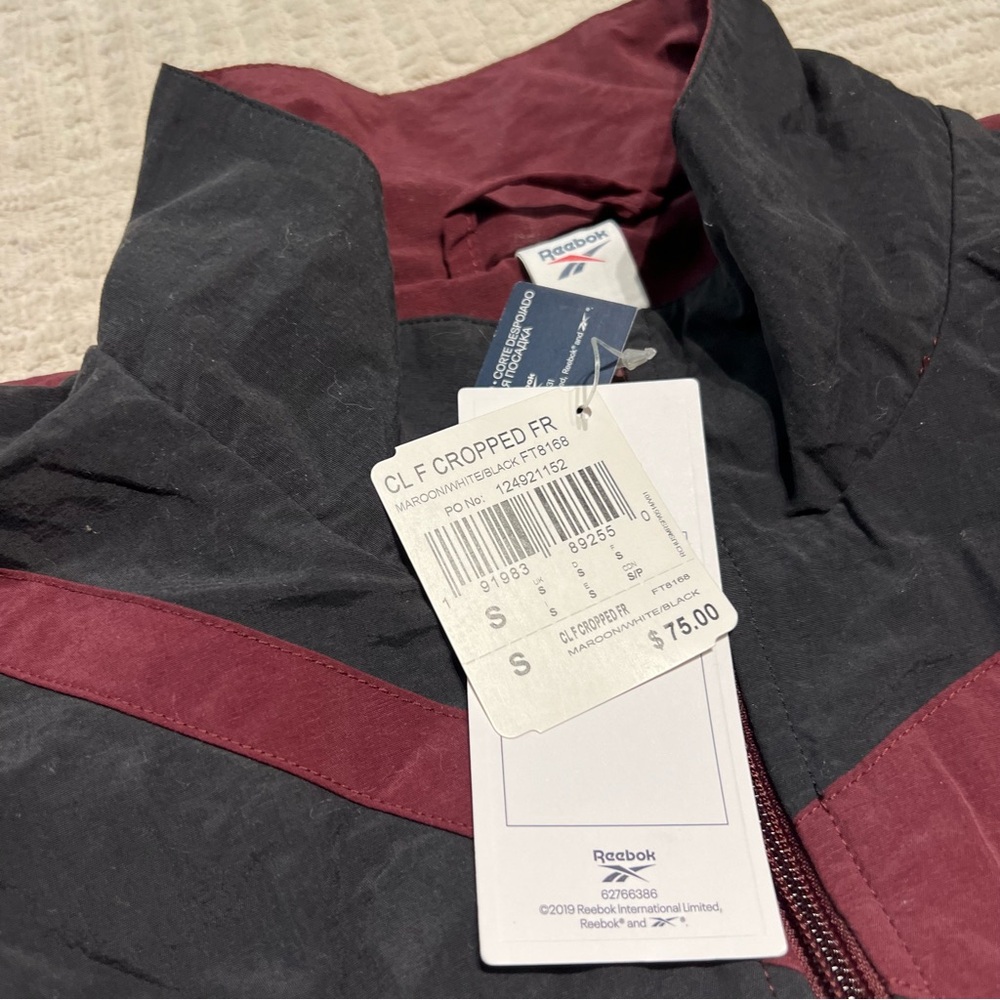 Reebok Classics Cropped Vector Cropped Track Jacket Women’s Small - Picture 7 of 15
